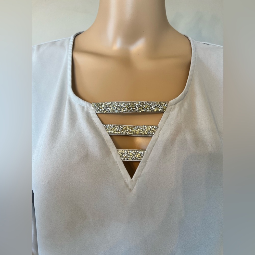 V neck Juicy Couture S Long Sleeve Silk blouse
